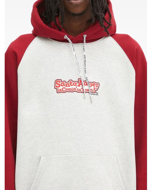 Sudadera con capucha y motivo gráfico Aape By A Bathing Ape de hombre de color Red