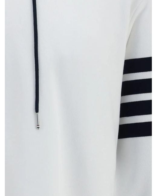 Thom Browne Black 4-Bar Colorblock Hoodie for men