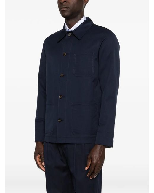 Jacob Cohen Blue Buttoned Pocket Jacket for men