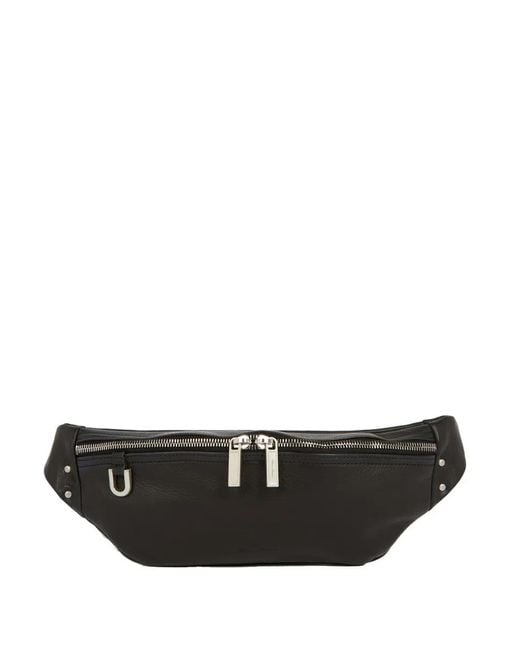 Rick Owens Black Zip-Fastening Belt Bag