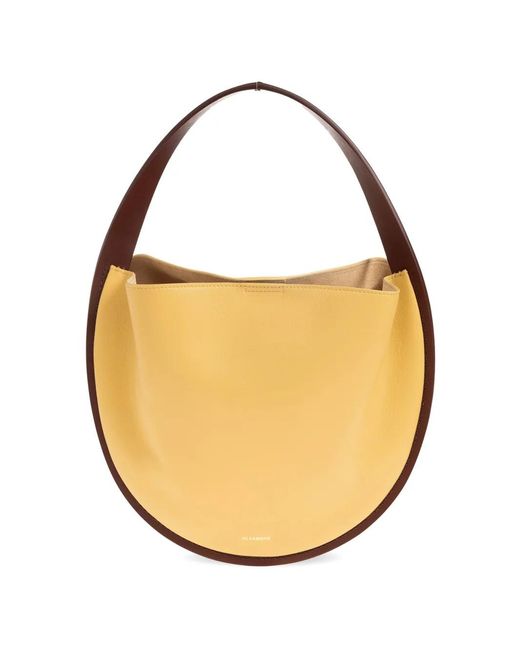 Borsa Tote Pivot di Jil Sander in White