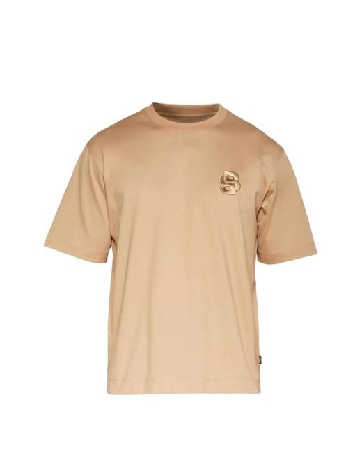 Boss Natural Logo-Patch T-Shirt for men
