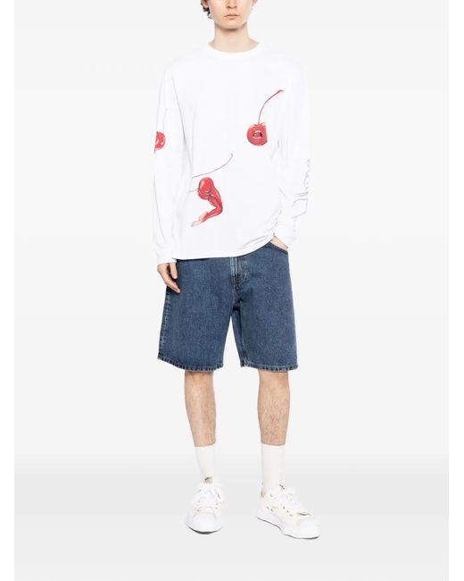Edwin Blue Tyrell Denim Shorts for men