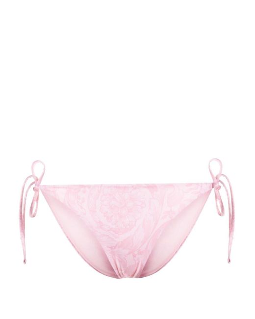 Versace Bikinislip Met Print in het Pink