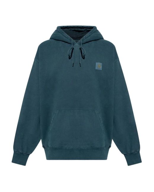 Sudadera con capucha y parche del logo Carhartt de hombre de color Blue