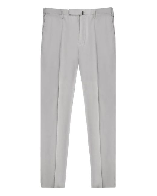 Incotex Gray Tailored Trousers for men