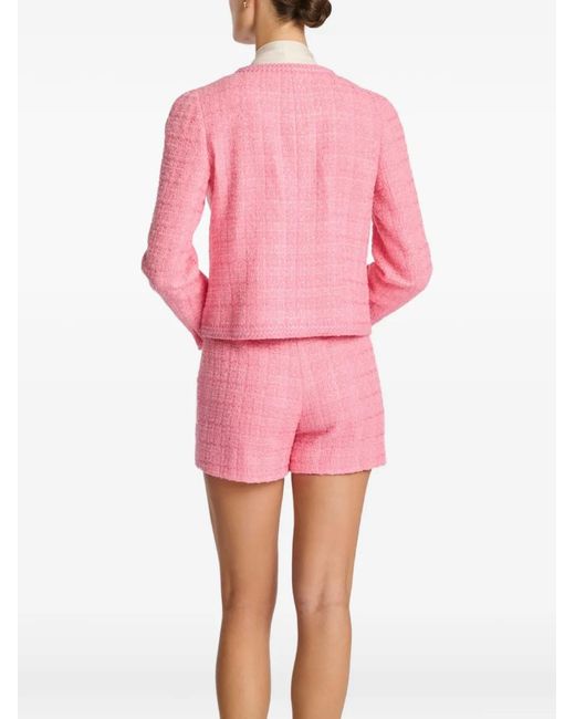 WEILL PARIS Pink Tweed Braid Jacket