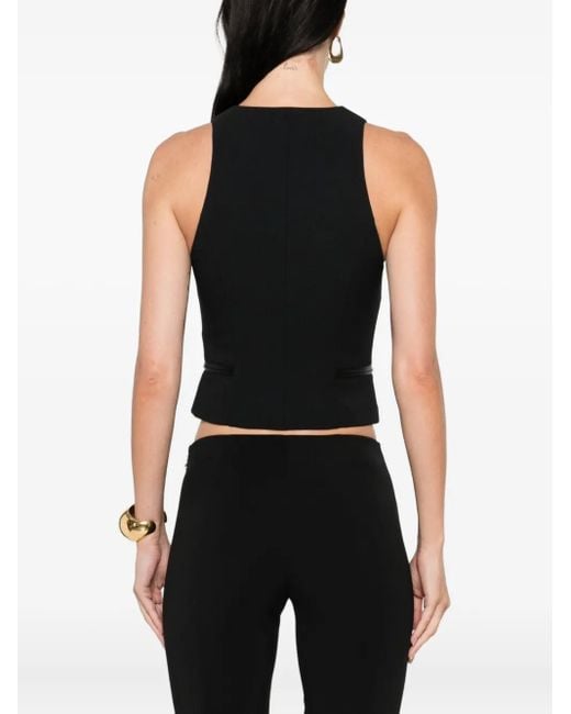 Débardeur À Fermeture Zippée Elisabetta Franchi en coloris Black