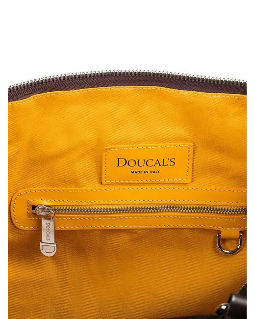 Doucal's Brown Suede Holdall for men