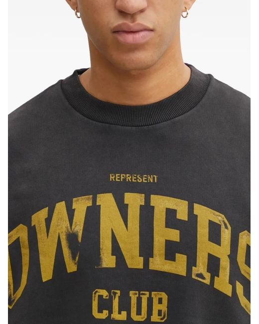 Represent Black Lettering Sweatshirt for men