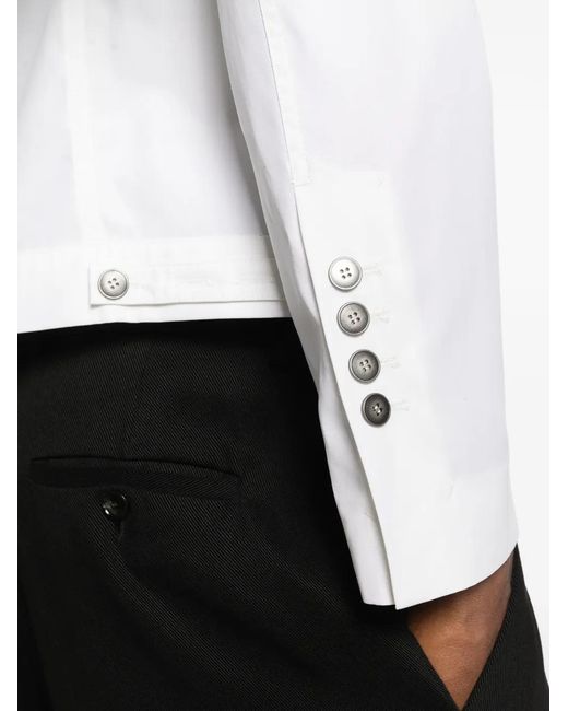 SAPIO White Cotton Shirt Jacket for men