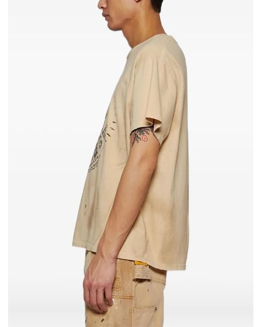 GALLERY DEPT. Rush T-Shirt mit grafischem Print in Natural für Herren