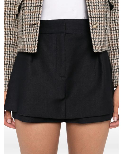 Maje Black Shorts mit Falten
