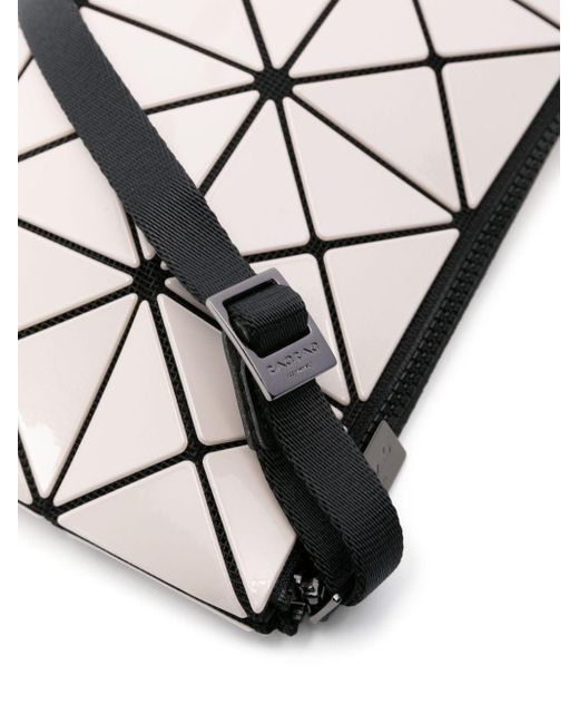 Bao Bao Issey Miyake White Lucent Gloss Geometric Crossbody Bag