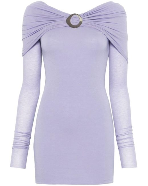 MANURI Purple Amara Mini Dress