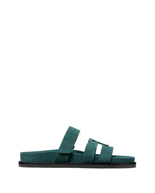 Tory Burch Green Ines Sport Slides