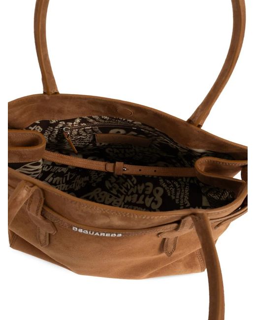 DSquared² Brown Strap Detail Tote Bag