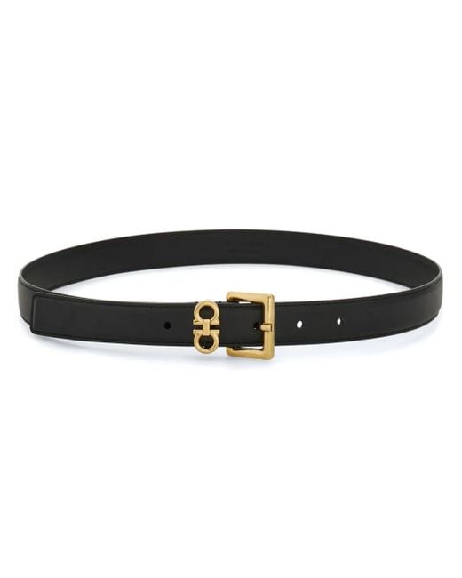 Ferragamo ガンチーニ ベルト Black