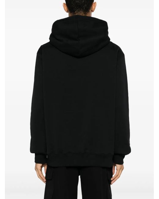 Lanvin Black Curblace Oversized Hoodie for men