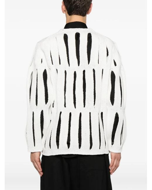 Pull À Découpes Comme des Garçons pour homme en coloris White