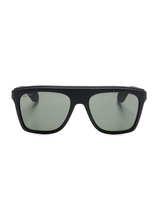 Occhiali Da Sole Con Montatura Wayfarer di Gucci in Black