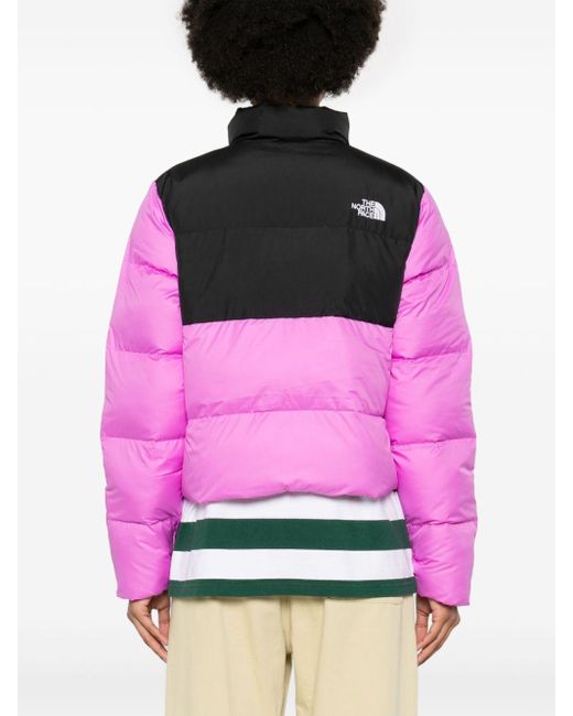 The North Face Pink Saikuru Cropped Puffer Jacket