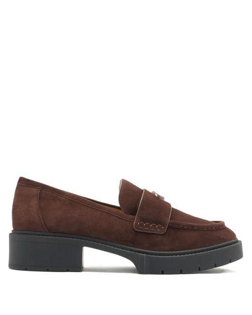 COACH Brown Leah Loafers