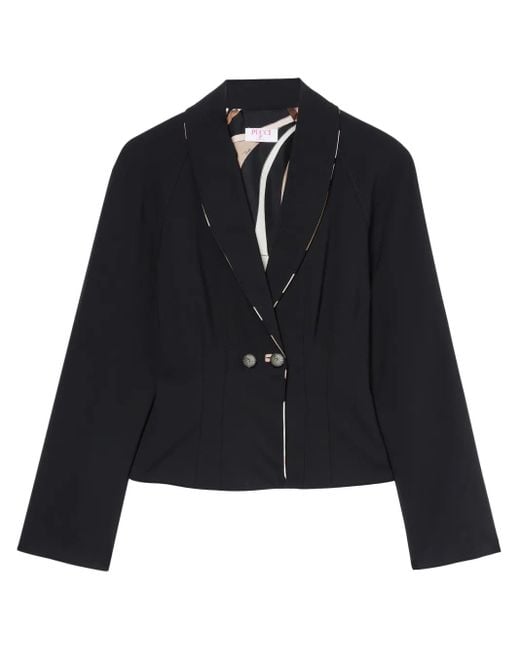 Emilio Pucci Blue Single-Breasted Blazer