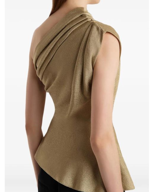 Khaite Natural Aimee Draped Blouse