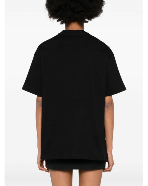 Jil Sander Black Chest-pocket Cotton T-shirt
