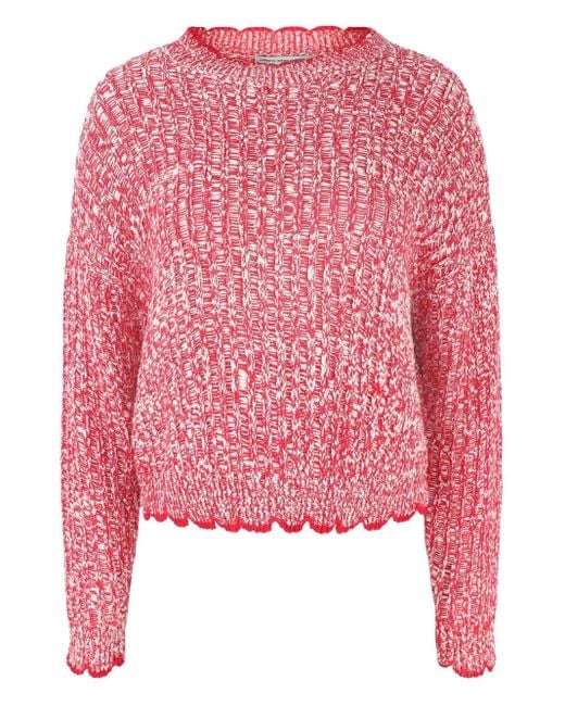 Jersey con costuras escalonadas Autumn Cashmere de color Red