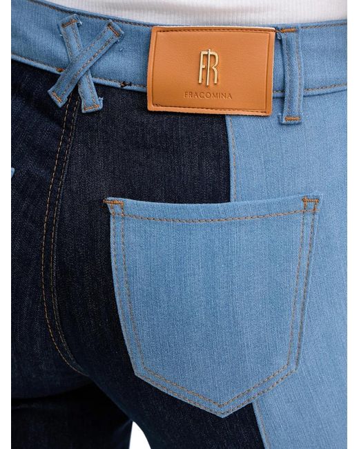 Fracomina Blue Colour-Block Jeans