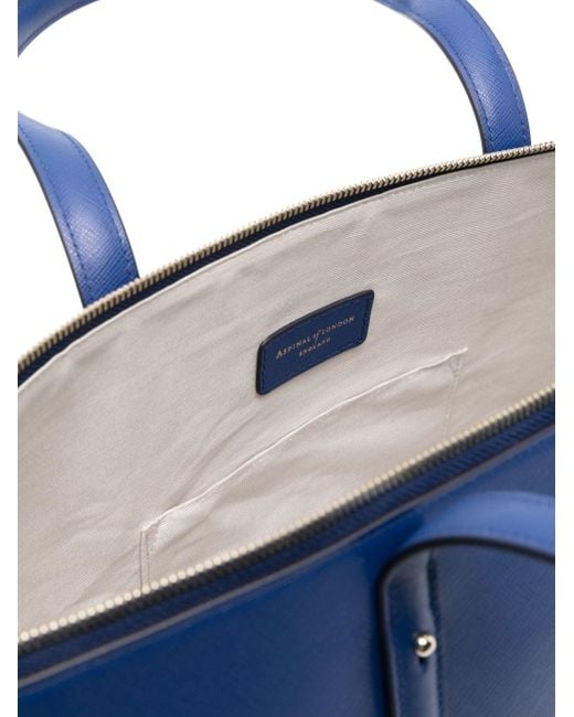 Aspinal Blue Regent Tote Bag