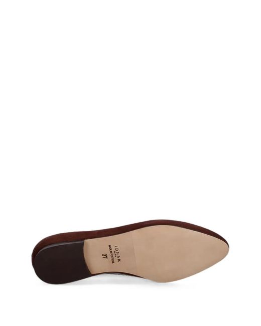 JONAK PARIS Brown Ballerines Dassus En Daim