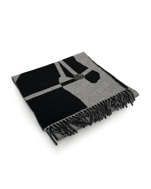 Gucci Sjaal Met Abstracte Print in het Black voor heren