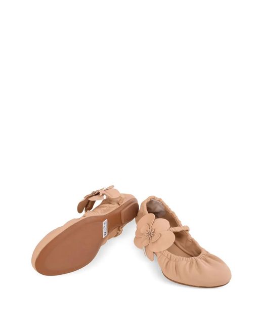 Zimmermann Pink Orchid Ballet Flats
