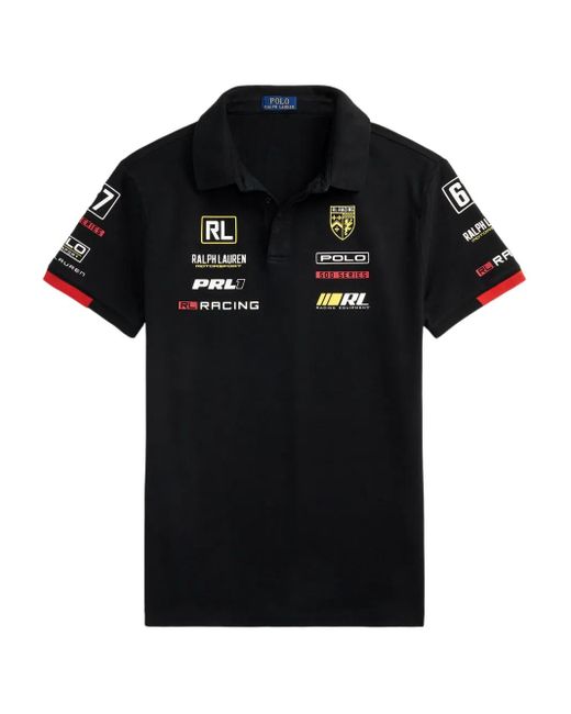 Polo Ralph Lauren Black Cotton Polo T-Shirt for men