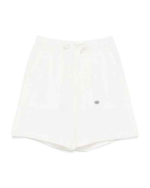 Bermudas Con Cordones Chocoolate de color White