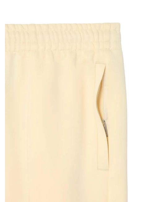 Lacoste White Drawstring Zip-Pocket Trousers for men