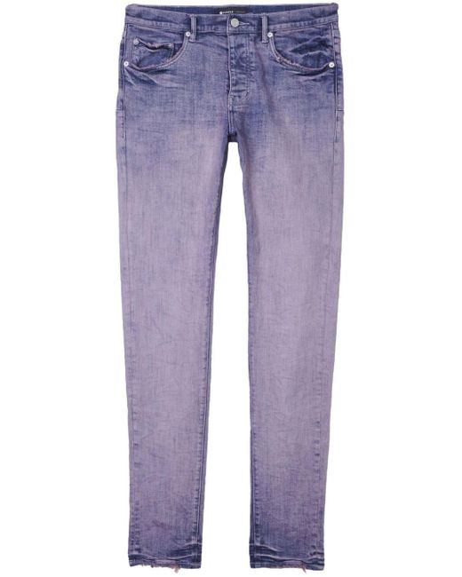 Purple Brand Tief sitzende P001 Skinny-Jeans in Blue für Herren