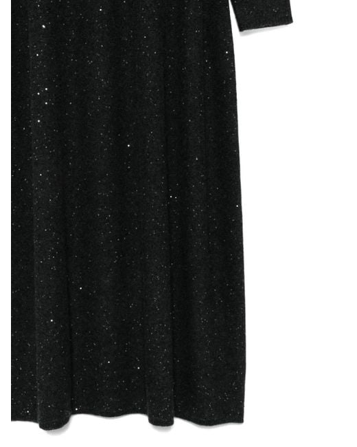 Antonelli Black Sequin-Embellished Dress