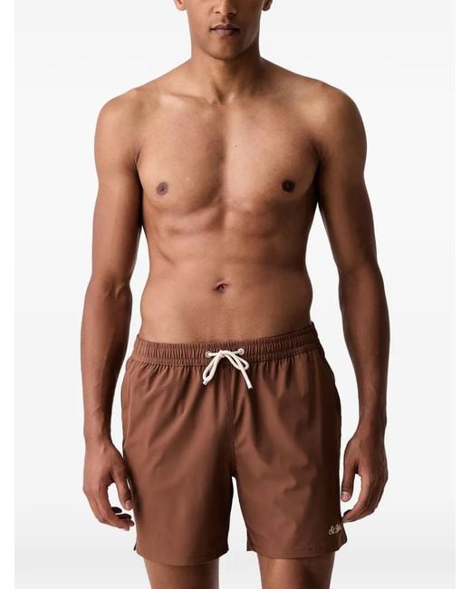 Mc2 Saint Barth Blue Drawstring-Waist Swim Shorts for men