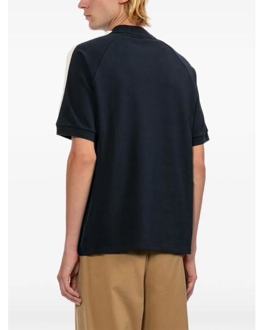 Fred Perry Blue Logo-Embroidered T-Shirt for men