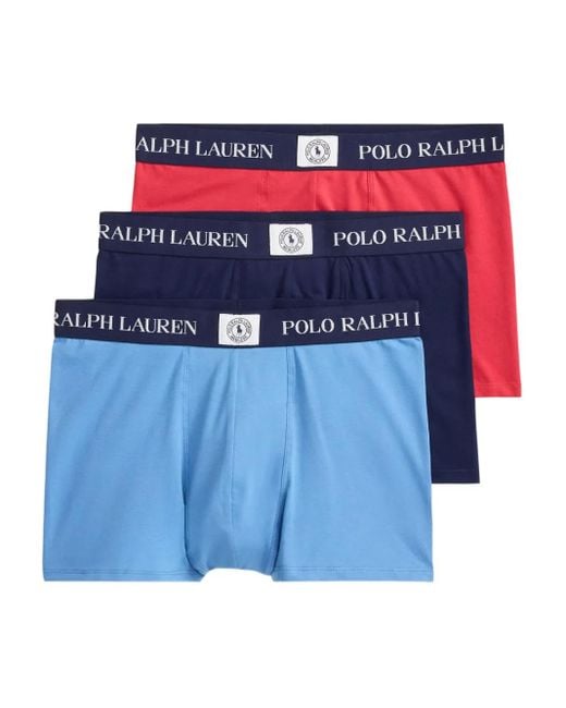 メンズ Polo Ralph Lauren ロゴ ボクサーパンツ セット Blue