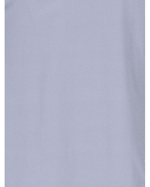 Xacus Blue Textured Button-Down Shirt for men