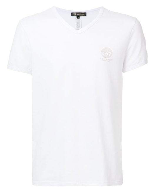 Versace Underwear Vneck Tshirt in White for Men Lyst
