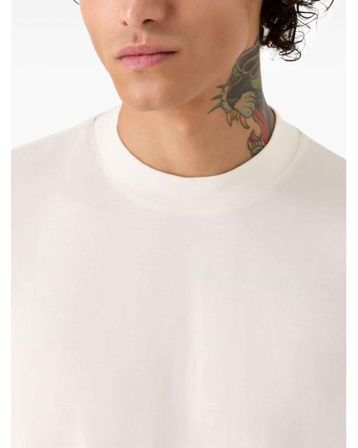 Emporio Armani T-Shirt mit Logo-Stickerei in White für Herren