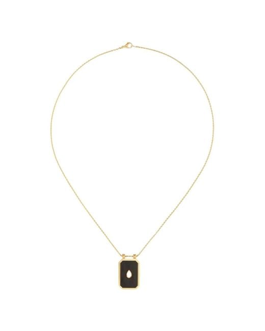 Marie Lichtenberg White Ebony Eye Diamond Necklace