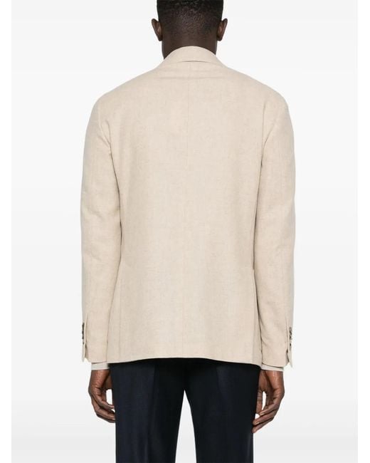 Lardini Natural Mélange-Effect Blazer for men