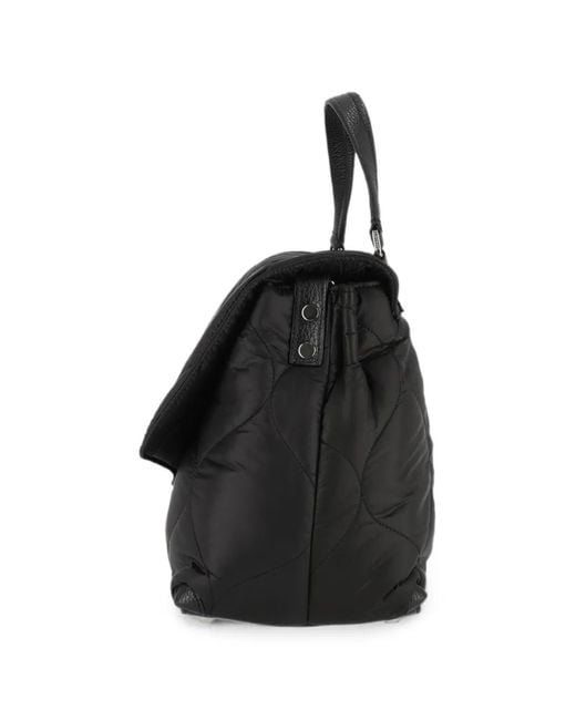 Zanellato Black Postina Lunaria Quilted Shoulder Bag